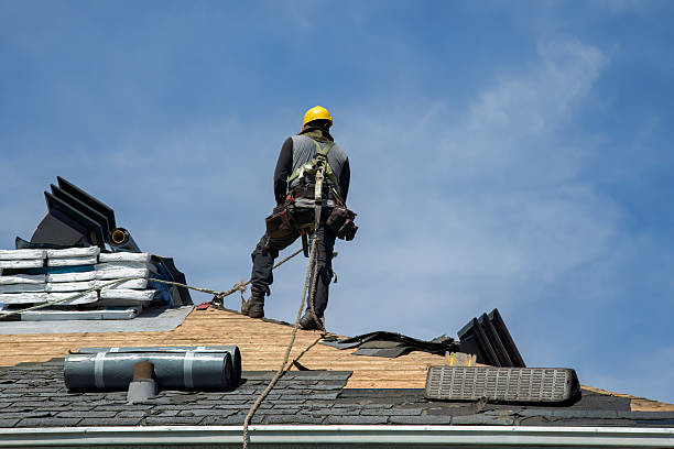 Professional Roofing technician working in Hazelwood, NC